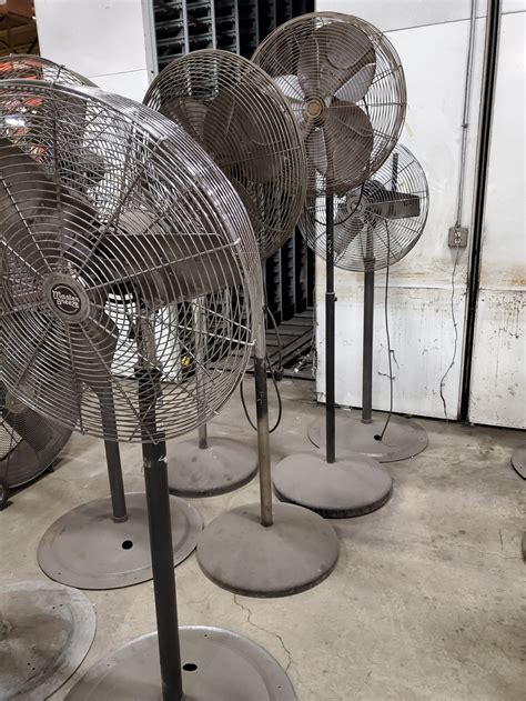 { Group of lots: 306,307,308,309,310 (P) } } 24'' PEDESTAL FAN